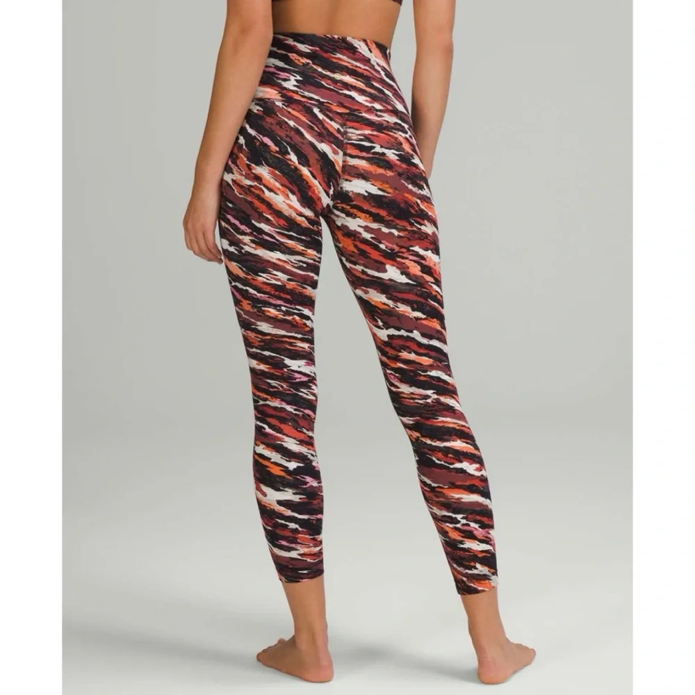 Lululemon Lunar New Align‎ High Rise Pant Rare Tiger Tide Smoky Red Multi 25 $